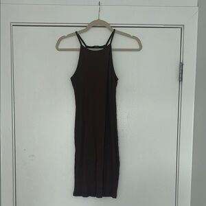 Bodycon Chocolate Brown Sleeveless Dress